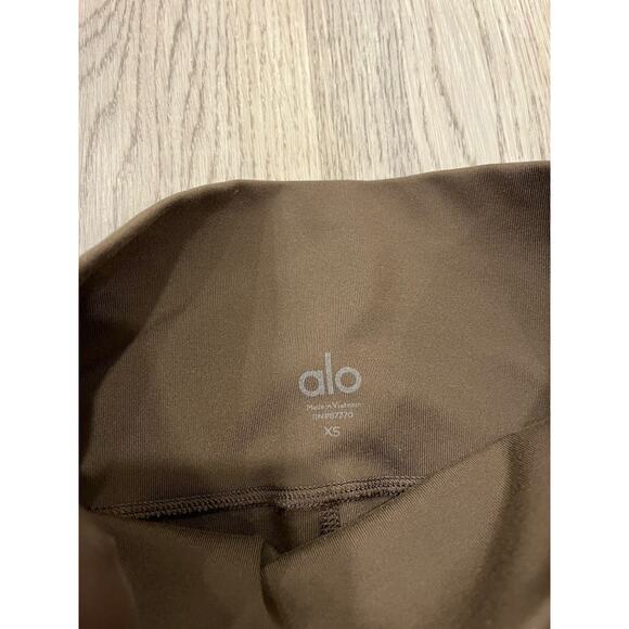 Alo Yoga Womens Leggings Espresso XS Bootcut Airbrush High Waisted Athleisure - Picture 3 of 11